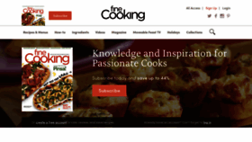 What Finecookingmediakit.com website looked like in 2020 (3 years ago)