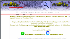 What Findmap.com.au website looked like in 2020 (3 years ago)