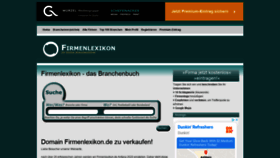 What Firmenlexikon.de website looked like in 2020 (3 years ago)