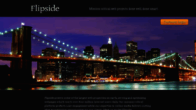 What Flipside.com website looked like in 2020 (3 years ago)