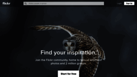 What Flikr.com website looked like in 2020 (3 years ago)