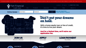 What Fortfinancialcu.com website looked like in 2020 (3 years ago)