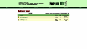 What Forum-hd.zamki.pl website looked like in 2020 (3 years ago)
