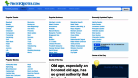 What Finestquotes.com website looked like in 2020 (3 years ago)