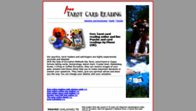 What Free-tarotcardreading.com website looked like in 2020 (3 years ago)