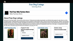 What Freedoglistings.co.uk website looked like in 2020 (3 years ago)