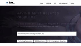 What Freeitsolutions.com website looked like in 2020 (3 years ago)