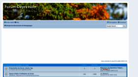 What Forum-depression.com website looked like in 2020 (3 years ago)