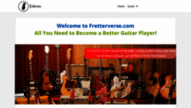 What Fretterverse.com website looked like in 2020 (3 years ago)