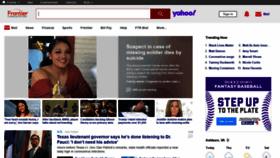 What Frontier.my.yahoo.com website looked like in 2020 (3 years ago)