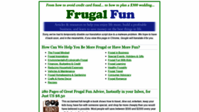 What Frugalfun.com website looked like in 2020 (3 years ago)
