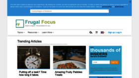 What Frugalfocus.com website looked like in 2020 (3 years ago)