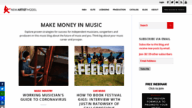 What Futureofmusicbook.com website looked like in 2020 (3 years ago)