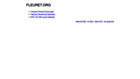 What Fleuret.org website looked like in 2020 (3 years ago)