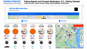 What Fishing-forecast.com website looked like in 2020 (3 years ago)