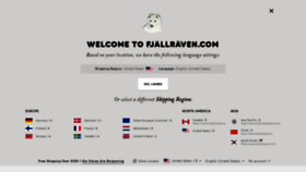 What Fjallraven.cz website looked like in 2020 (3 years ago)