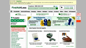 What Firstaid4less.co.uk website looked like in 2020 (3 years ago)