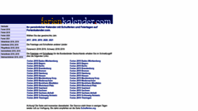 What Ferienkalender.com website looked like in 2020 (3 years ago)