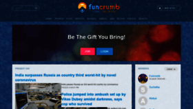 What Funcrumb.com website looked like in 2020 (3 years ago)