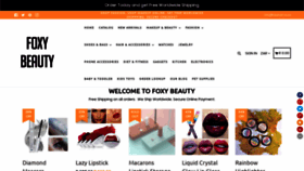 What Foxybeauty.co.za website looked like in 2020 (3 years ago)