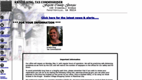 What Fayettecountytaxcomm.com website looked like in 2020 (3 years ago)