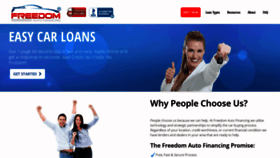 What Freedomautofinancing.com website looked like in 2020 (3 years ago)