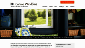 What Frontlinewindows.net website looked like in 2020 (3 years ago)
