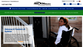 What Freedomliftsystems.com website looked like in 2020 (3 years ago)