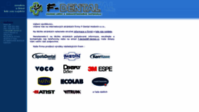 What F-dental.cz website looked like in 2020 (3 years ago)