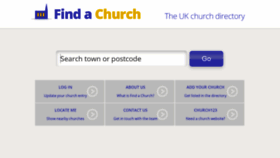 What Findachurch.co.uk website looked like in 2020 (5 years ago)