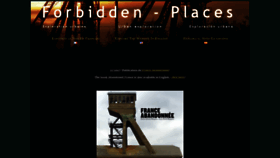What Forbidden-places.net website looked like in 2020 (3 years ago)