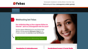 What Febas.de website looked like in 2020 (3 years ago)