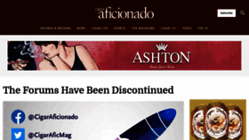 What Forums.cigaraficionado.com website looked like in 2020 (3 years ago)