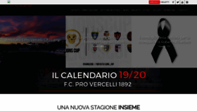 What Fcprovercelli.it website looked like in 2020 (3 years ago)