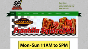 What Franklinsquaredeli.com website looked like in 2020 (3 years ago)