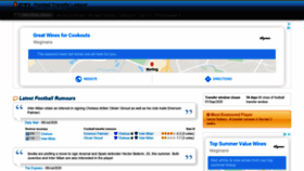 What Footballtransferleague.co.uk website looked like in 2020 (5 years ago)