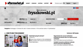What Fryszkowski.pl website looked like in 2020 (4 years ago)
