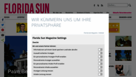 What Floridasunmagazine.de website looked like in 2020 (3 years ago)