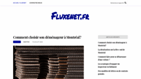 What Fluxenet.fr website looked like in 2020 (3 years ago)