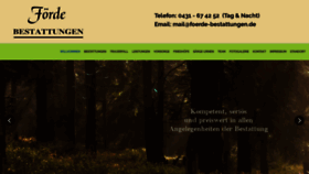 What Foerde-bestattungen.de website looked like in 2020 (3 years ago)