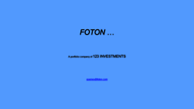 What Foton.com website looked like in 2020 (3 years ago)