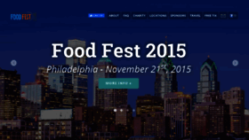 What Foodfest.org website looked like in 2020 (3 years ago)
