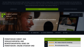 What Fernstudium-direkt.de website looked like in 2020 (3 years ago)