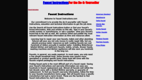 What Faucetinstructions.com website looked like in 2020 (3 years ago)