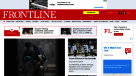 What Frontline.in website looked like in 2020 (3 years ago)