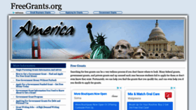 What Freegrants.org website looked like in 2020 (3 years ago)
