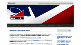 What Ffamhe.fr website looked like in 2020 (3 years ago)