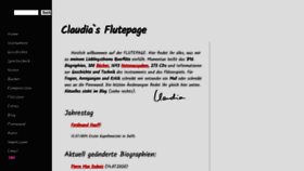 What Flutepage.de website looked like in 2020 (3 years ago)