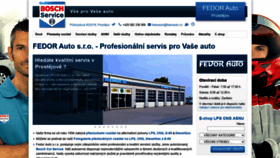 What Fedorauto.cz website looked like in 2020 (3 years ago)