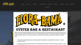What Florabama.com website looked like in 2020 (3 years ago)